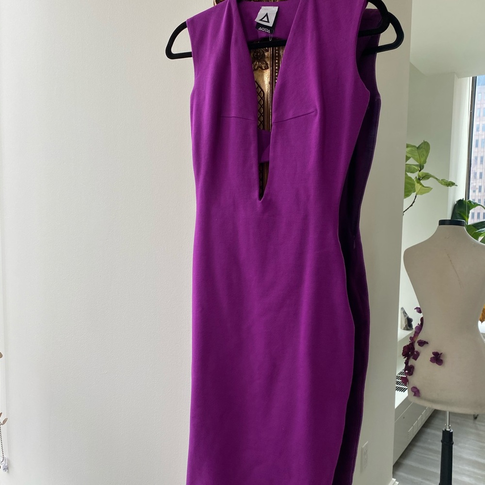 Fuchsia midi dress
